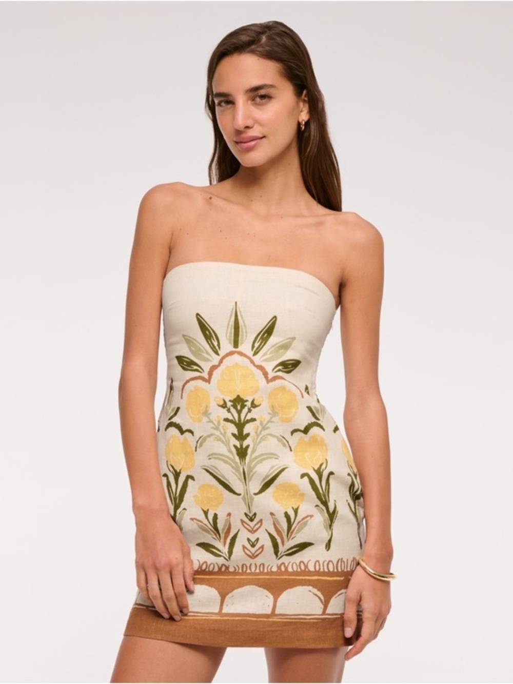 Abercrombie & Fitch Cream Scarlett Line Skort Dress